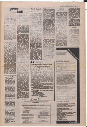 Le Soleil de Colombie, June 11, 1982, page 7