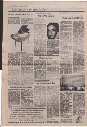 Le Soleil de Colombie, June 4, 1982, page 23