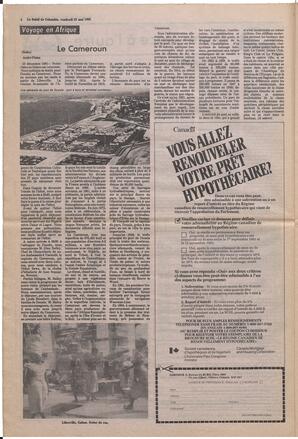 Le Soleil de Colombie, May 21, 1982, page 4