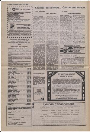 Le Soleil de Colombie, May 21, 1982, page 2