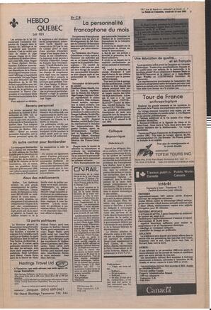 Le Soleil de Colombie, May 14, 1982, page 7