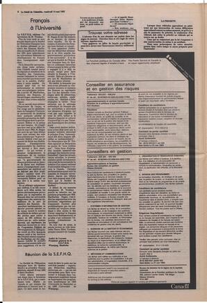 Le Soleil de Colombie, May 14, 1982, page 6
