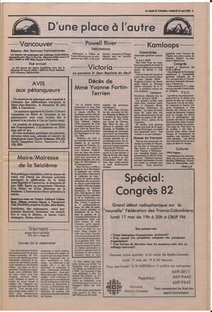Le Soleil de Colombie, May 14, 1982, page 3