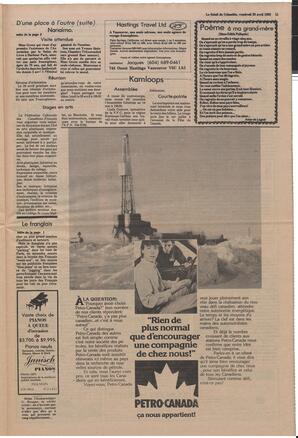 Le Soleil de Colombie, April 23, 1982, page 11
