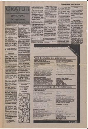 Le Soleil de Colombie, April 16, 1982, page 15