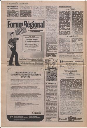 Le Soleil de Colombie, April 16, 1982, page 4