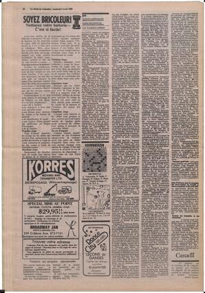 Le Soleil de Colombie, April 9, 1982, page 28