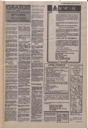 Le Soleil de Colombie, April 9, 1982, page 27