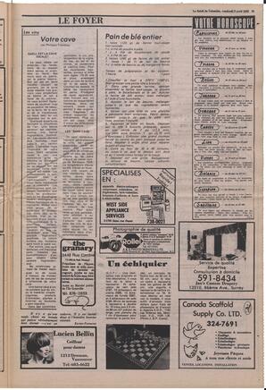 Le Soleil de Colombie, April 9, 1982, page 25