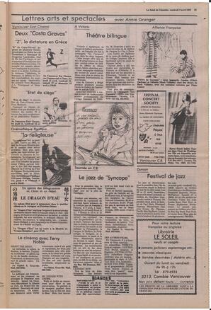 Le Soleil de Colombie, April 9, 1982, page 23