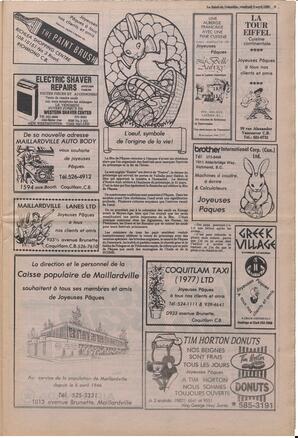 Le Soleil de Colombie, April 9, 1982, page 9