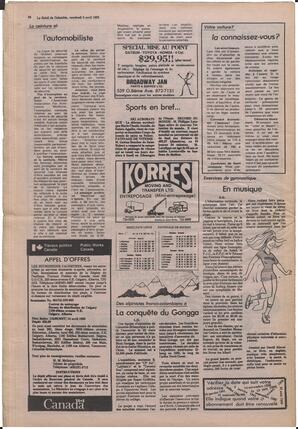 Le Soleil de Colombie, April 2, 1982, page 24