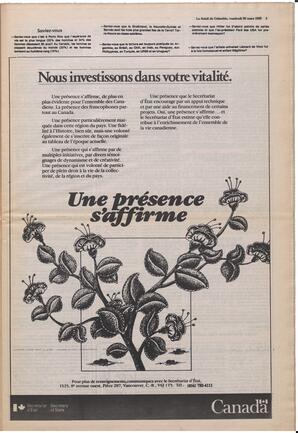 Le Soleil de Colombie, March 26, 1982, page 5