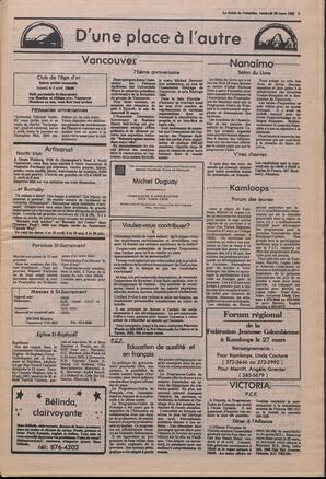 Le Soleil de Colombie, March 26, 1982, page 3