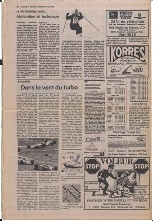 Le Soleil de Colombie, March 19, 1982, page 20