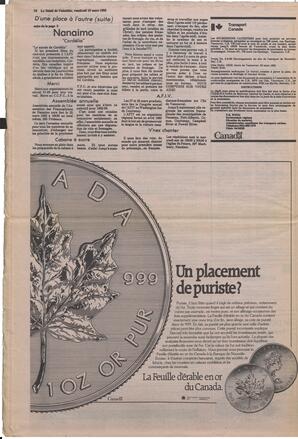 Le Soleil de Colombie, March 19, 1982, page 14