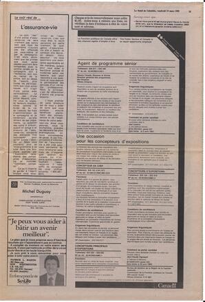 Le Soleil de Colombie, March 19, 1982, page 13