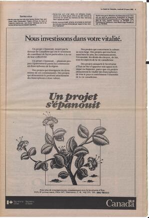 Le Soleil de Colombie, March 19, 1982, page 5