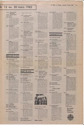 Le Soleil de Colombie, March 12, 1982, page 11