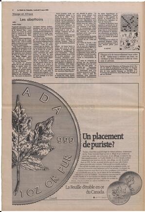 Le Soleil de Colombie, March 5, 1982, page 4