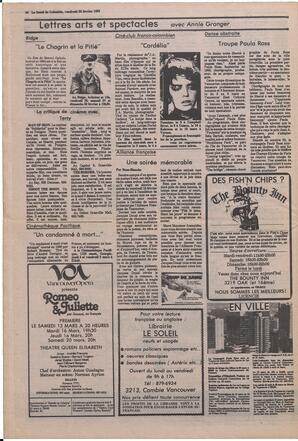 Le Soleil de Colombie, February 26, 1982, page 16
