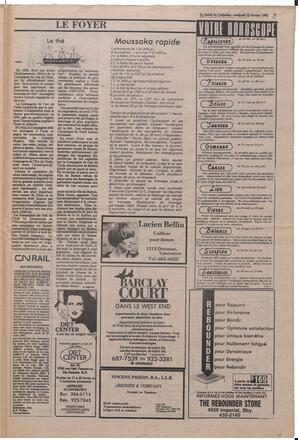 Le Soleil de Colombie, February 12, 1982, page 17