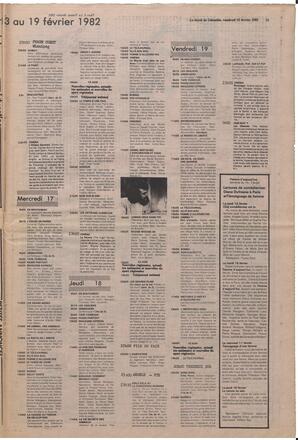 Le Soleil de Colombie, February 12, 1982, page 13