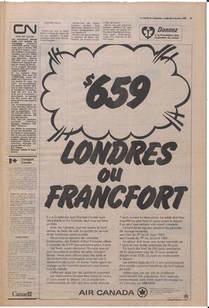 Le Soleil de Colombie, February 5, 1982, page 11