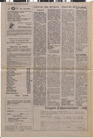 Le Soleil de Colombie, February 5, 1982, page 2