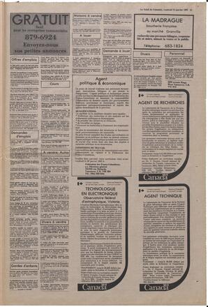 Le Soleil de Colombie, January 15, 1982, page 15