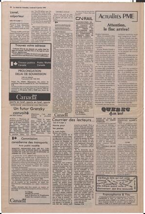 Le Soleil de Colombie, January 8, 1982, page 20