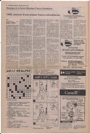 Le Soleil de Colombie, January 8, 1982, page 6