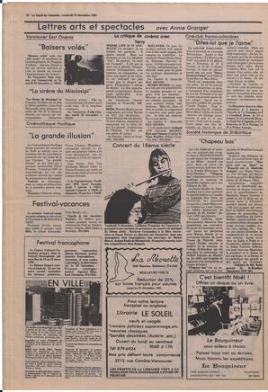 Le Soleil de Colombie, December 18, 1981, page 22