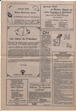 Le Soleil de Colombie, December 18, 1981, page 4