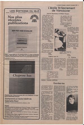 Le Soleil de Colombie, December 11, 1981, page 11