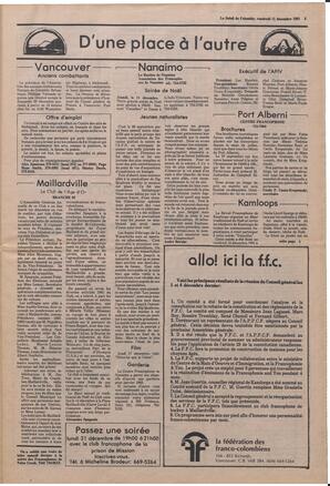 Le Soleil de Colombie, December 11, 1981, page 3