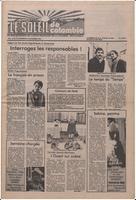 Le Soleil de Colombie, November 27, 1981