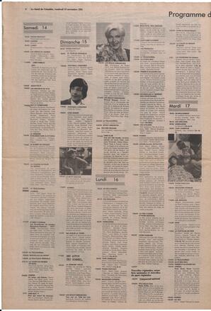 Le Soleil de Colombie, November 13, 1981, page 8