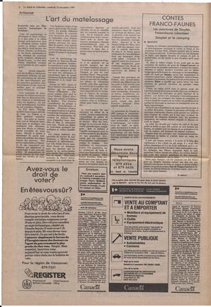 Le Soleil de Colombie, November 13, 1981, page 4