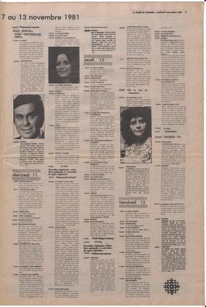 Le Soleil de Colombie, November 6, 1981, page 9