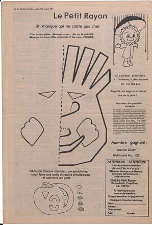 Le Soleil de Colombie, October 30, 1981, page 14