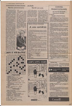 Le Soleil de Colombie, October 30, 1981, page 4