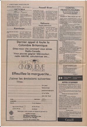 Le Soleil de Colombie, October 23, 1981, page 4