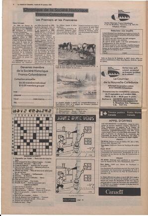 Le Soleil de Colombie, October 16, 1981, page 6