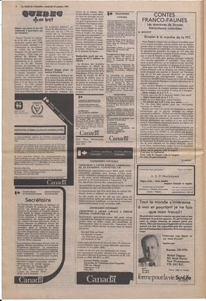 Le Soleil de Colombie, October 16, 1981, page 4