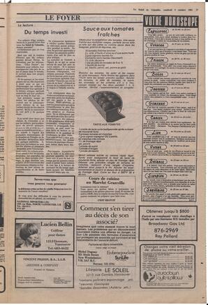 Le Soleil de Colombie, October 9, 1981, page 17