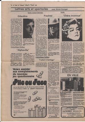 Le Soleil de Colombie, October 9, 1981, page 16