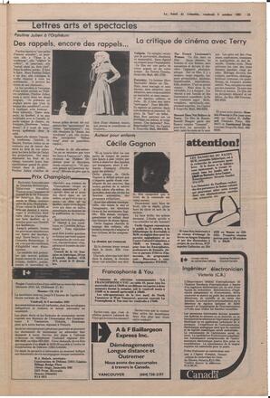 Le Soleil de Colombie, October 9, 1981, page 15