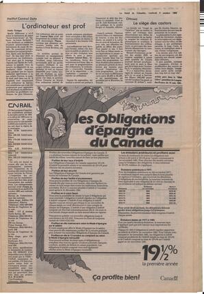 Le Soleil de Colombie, October 9, 1981, page 7