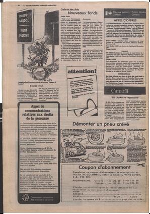 Le Soleil de Colombie, October 2, 1981, page 20